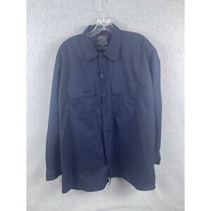 Dickies Temp Control Shirt Men's XL‎ Blue Long Sleeve Button Up Utility Workwear